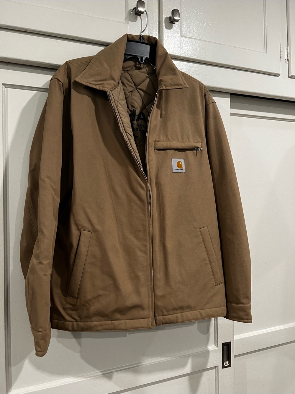 Carhartt Quilted Tan Diamond Puffer Jacket - Picture 2 of 6